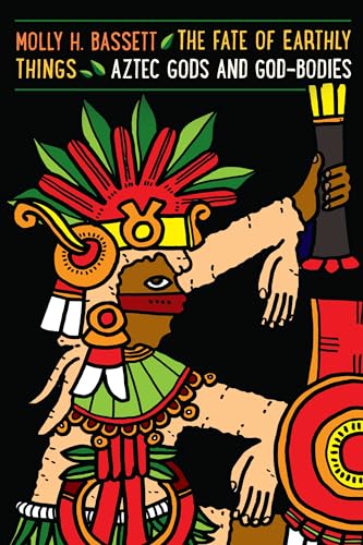 Book cover depicting Aztec deity with feathered headdress and outstretched hand.