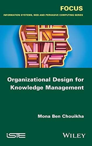 Book cover: “Organizational Design for Knowledge Management” with a brain-shaped bookshelf.