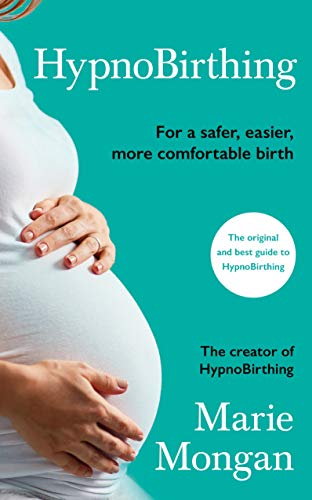 Book cover showing a pregnant woman on a teal background with white text.