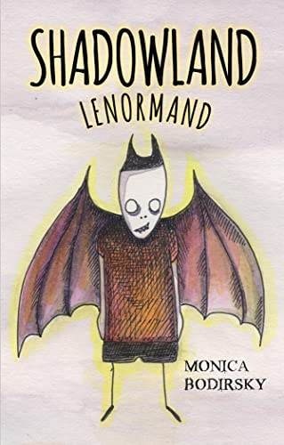 Book cover: “Shadowland Lenormand” featuring a whimsical bat-like figure.