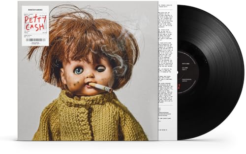 Vinyl record with cover featuring a doll smoking a cigarette.
