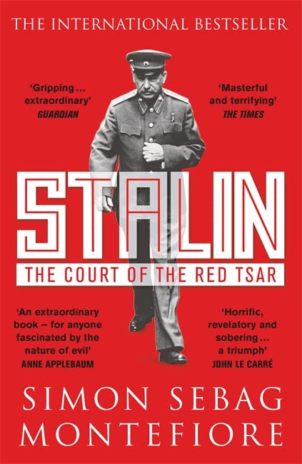 Book cover featuring a full-body portrait of Joseph Stalin in military uniform.