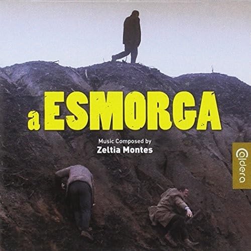 CD cover for “A Esmorga” by Zeltia Montes, featuring figures on a hillside.