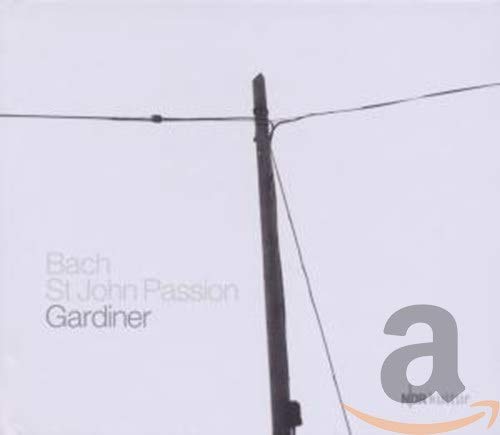 CD cover: minimalist design with a utility pole and text "Bach St John Passion".