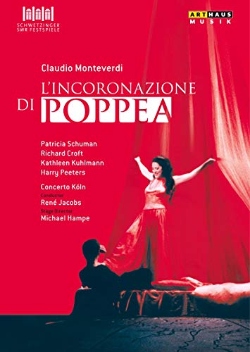 DVD cover for Monteverdi’s *L’Incoronazione di Poppea* opera performance.