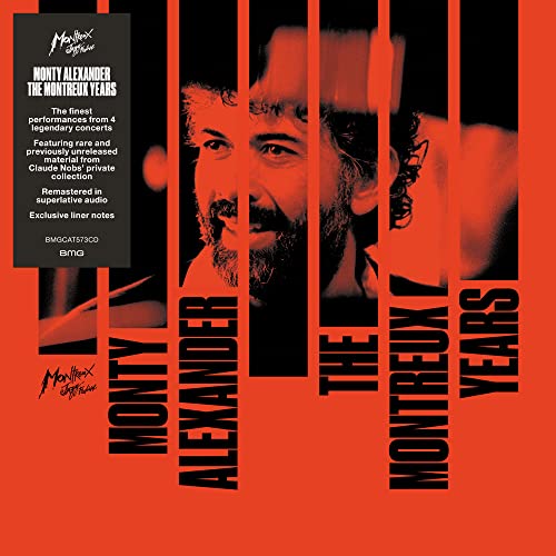 CD cover for Monty Alexander’s “The Montreux Years” featuring his portrait.