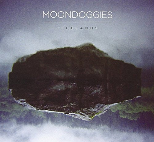 CD cover for Moondoggiesā āTidelandsā featuring a misty, floating island.