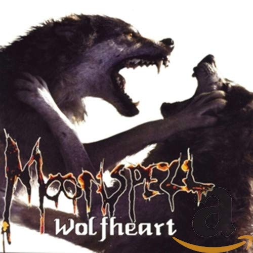 CD cover art: wolves howling at a full moon in dark tones.