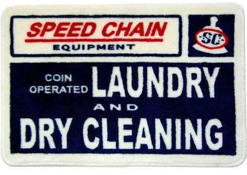 CD case with white and blue "Speed Chain Equipment" laundry sign.