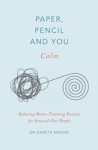 Book cover with title "Paper, Pencil & You: Calm" and a spiral design.