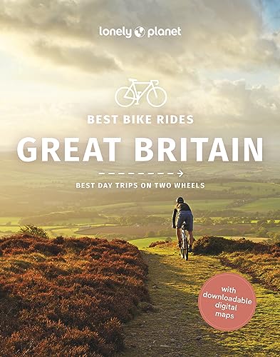 Book cover showing a cyclist riding on a trail overlooking a scenic British landscape.