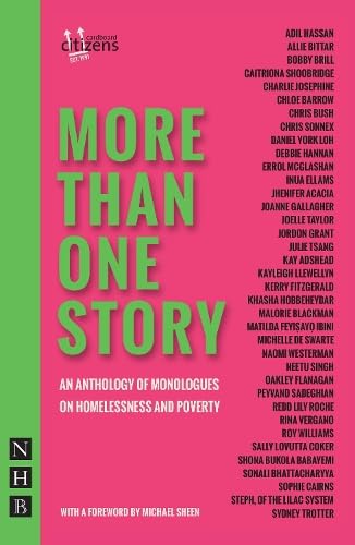 Pink book cover with white, stacked text: "More Than One Story," anthology title.