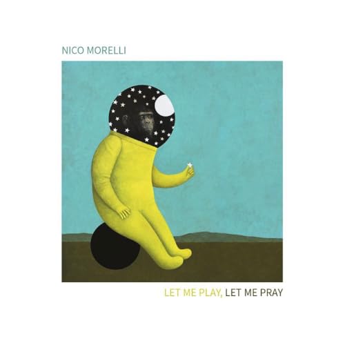 CD cover: illustrated figure with star-covered head sitting on a hill.