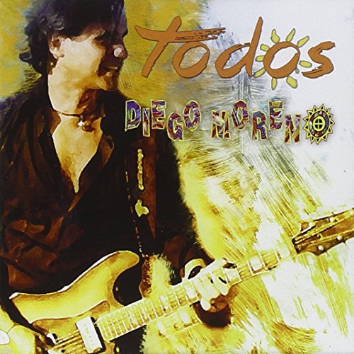 CD cover featuring guitarist Diego Moreno with yellow and brown text.