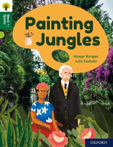 Book cover with illustrated children and artists in a jungle.