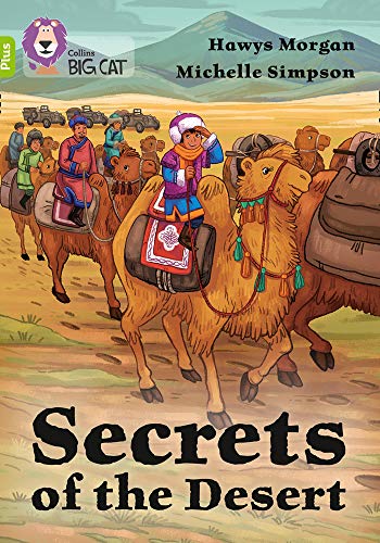 Book cover depicting people and camels traveling through a desert landscape.