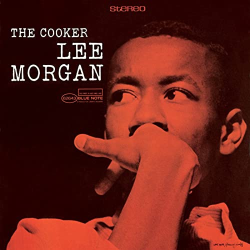 Lee Morgan’s “The Cooker” vinyl album cover, portrait of a jazz musician.
