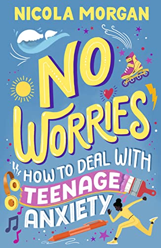Book cover with blue background, yellow title text, and colorful illustrations of various items.