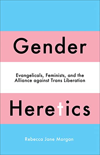 Book cover with horizontal pink, white, and blue stripes and bold text.
