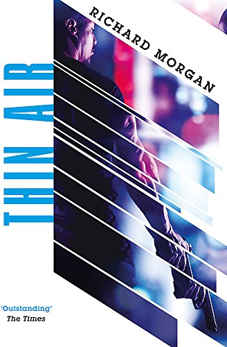 Book cover: āThin Airā by Richard Morgan, featuring a fragmented man.