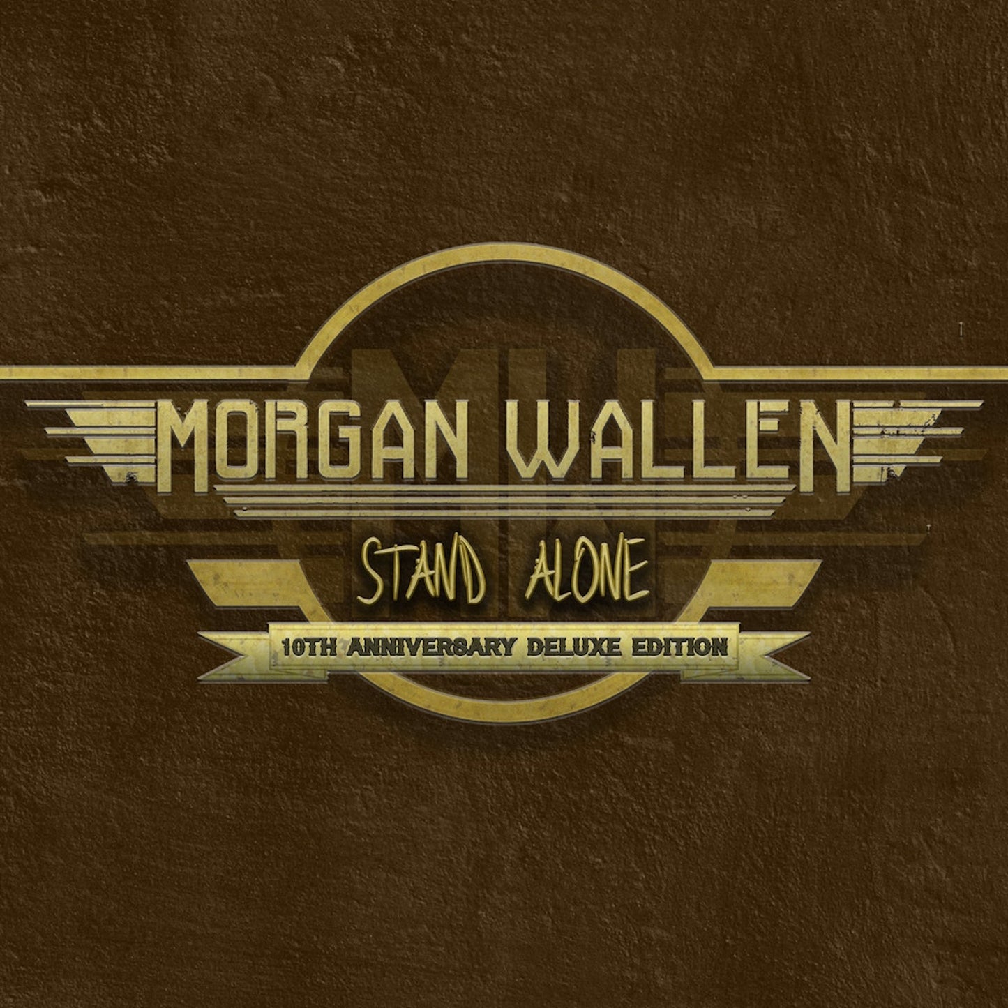Morgan Wallen "Stand Alone" vinyl record cover with vintage design.