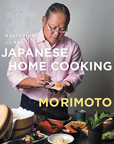 Book cover featuring Masaharu Morimoto preparing Japanese food.