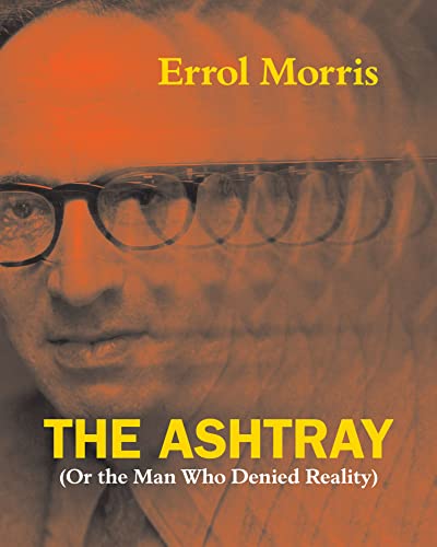 Book cover with a motion-blurred portrait of a man wearing glasses in orange tones.