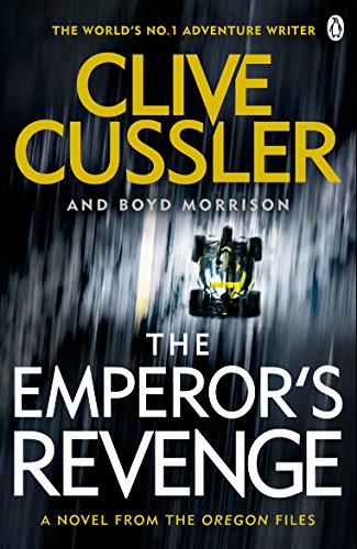 Book cover: "The Emperor's Revenge" by Clive Cussler, featuring a black car.