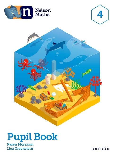 Nelson Maths Pupil Book 4 cover with underwater scene and sunken ship.