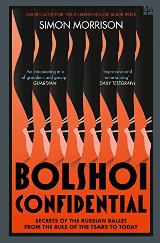 Book cover: “Bolshoi Confidential” with red and black abstract design.