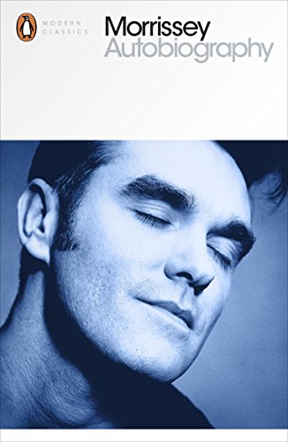 Book cover: Morrissey’s Autobiography, Penguin Modern Classics edition, portrait.
