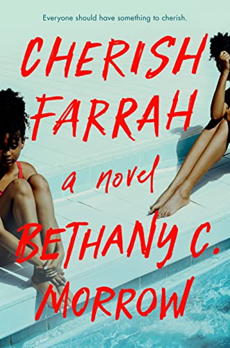 Book cover: “Cherish Farrah” with two women by a pool.