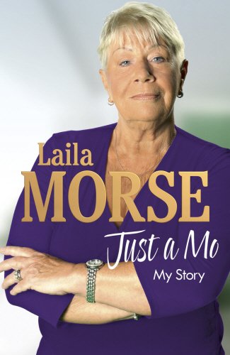 Book cover featuring Laila Morse, author of “Just a Mo: My Story.”