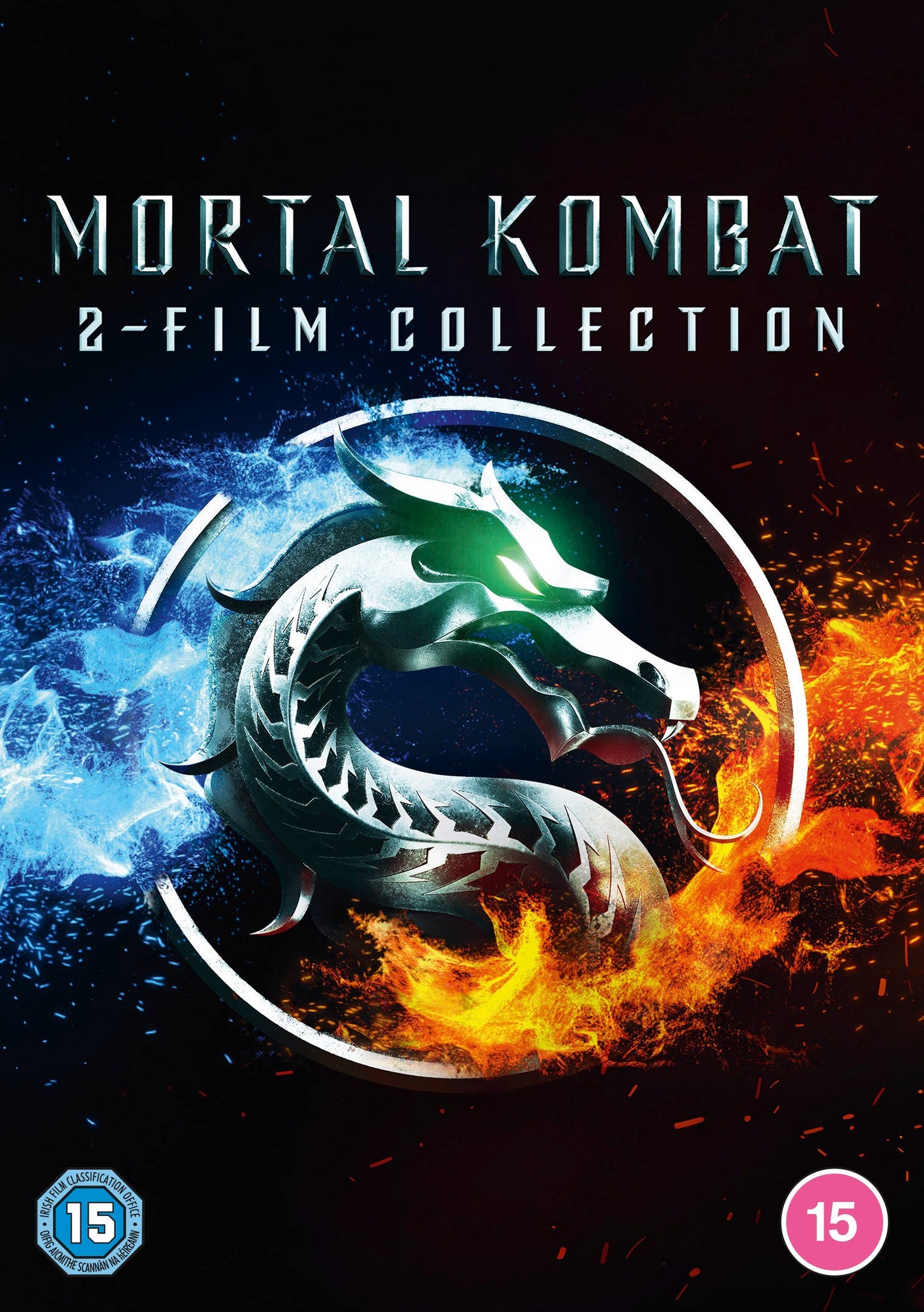 Mortal Kombat 2" DVD cover featuring Sub-Zero and a fiery background.