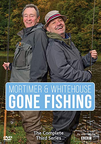 Mortimer & Whitehouse Gone Fishing Season 3 DVD cover with two smiling men.