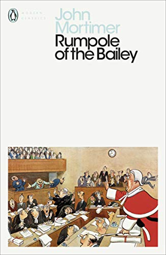 Book cover: “Rumpole of the Bailey” with a courtroom illustration.