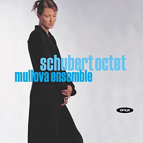 CD cover: woman in black, text “Schubert Octet, Mullova Ensemble”.