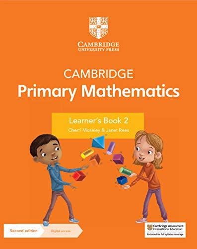 Orange textbook cover with children and colorful 3D shapes.