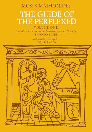 Book cover: “The Guide of the Perplexed, v. 1” with a sketched illustration.