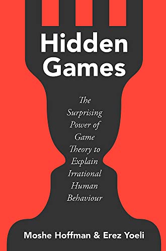 Book cover: "Hidden Games" with a chess piece silhouette and white text.