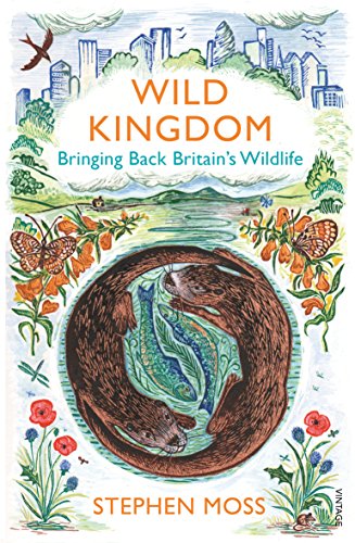 Book cover with illustrated otters, butterflies, flowers, and a city skyline.