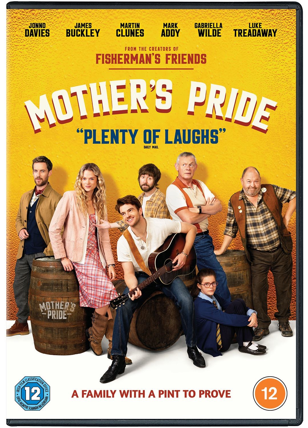 DVD cover for "Mother’s Pride" featuring a group of people with a guitar.