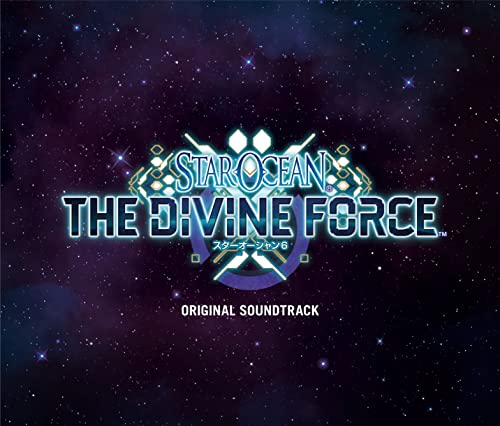 āStar Ocean 6 The Divine Forceā soundtrack CD cover with a nebula background.