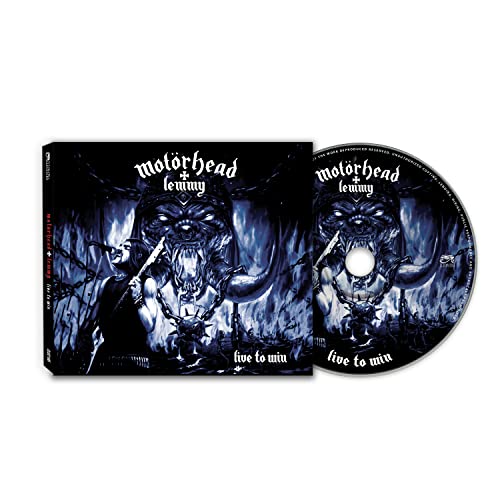 Motorhead & Lemmy “Live To Win” CD case and disc with demonic artwork.