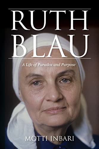 Book cover featuring a portrait of Ruth Blau, a woman with a white head covering.