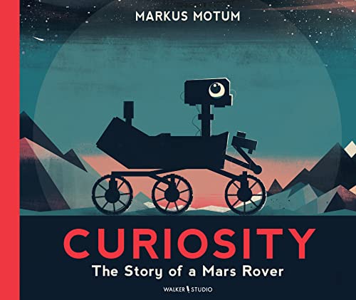 Book cover depicting a stylized Mars rover with a mountainous landscape.