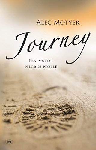 Book cover with title "Journey" over a sandy footprint image.