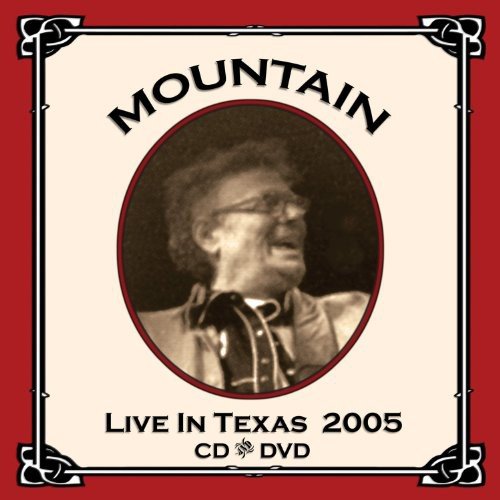 CD cover for Mountain’s “Live In Texas” featuring a portrait of Leslie West.