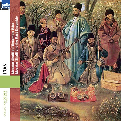 CD cover featuring a group portrait of Iranian musicians in traditional dress.