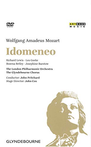 DVD cover for Mozart’s “Idomeneo” featuring a portrait of a man.